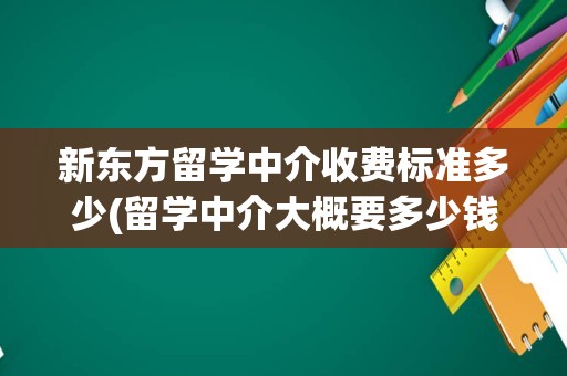 新东方留学中介收费标准多少(留学中介大概要多少钱)