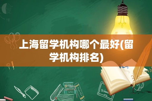 上海留学机构哪个最好(留学机构排名)