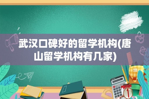 武汉口碑好的留学机构(唐山留学机构有几家)