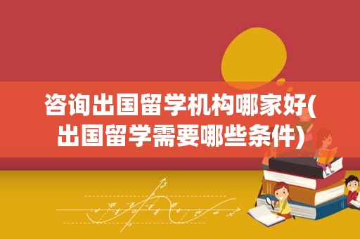 咨询出国留学机构哪家好(出国留学需要哪些条件)