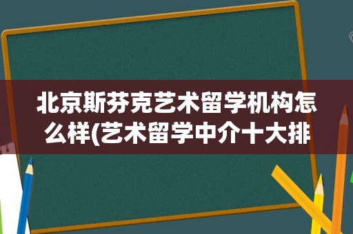 北京斯芬克艺术留学机构怎么样(艺术留学中介十大排名)