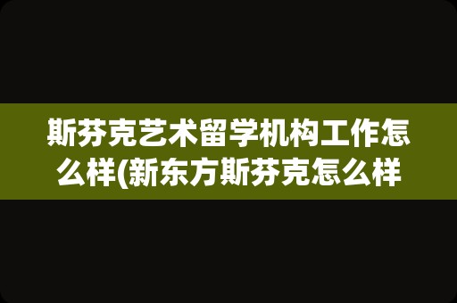 斯芬克艺术留学机构工作怎么样(新东方斯芬克怎么样)