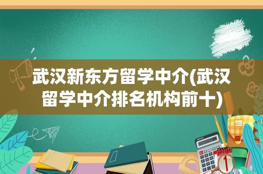 武汉新东方留学中介(武汉留学中介排名机构前十)