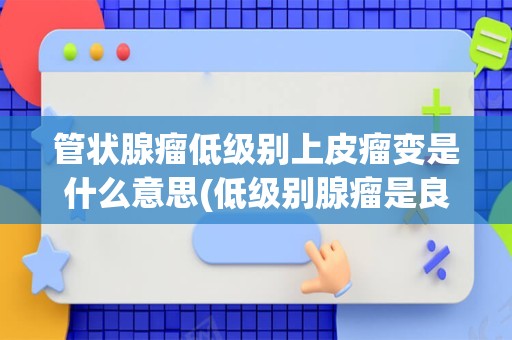 管状腺瘤低级别上皮瘤变是什么意思(低级别腺瘤是良性吗)