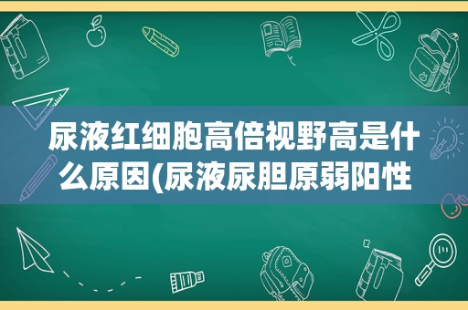 尿液红细胞高倍视野高是什么原因(尿液尿胆原弱阳性是什么意思)