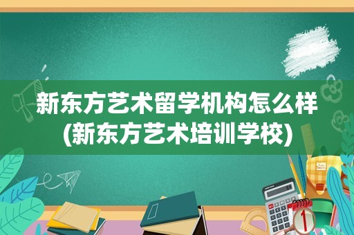 新东方艺术留学机构怎么样(新东方艺术培训学校)